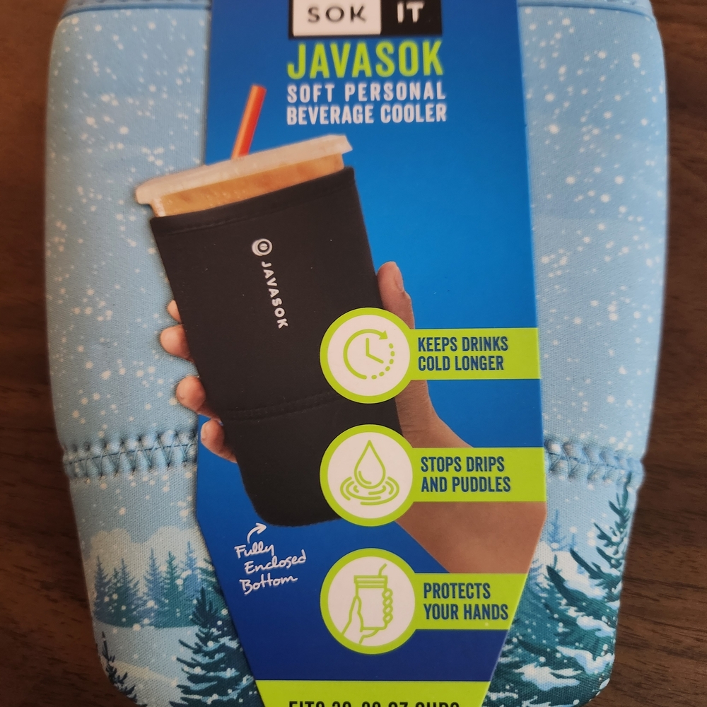 Javasok Personal Cold Cup Sleeve Winter Wonderland Cold Cup Sleeve 30- 32 Oz